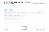 IBERMÚSICA I7/I8 - Presentación de la temporada …€¦ · el Conservatorio de Madrid donde ... concepción proviene de los ... una obra que se opone a la idea de progreso defendida