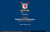 C15153 Resistencia de Materiales - mecanica … · C15153 Resistencia de Materiales Esfuerzos Combinados Roberto Ortega, Ph.D roberto.ortega.a@usach.cl Resistencia de Materiales j