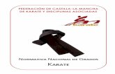 FEDERACIÓN DE CASTILLA-LA MANCHA DE KARATE … · las cuales deberá corresponder al año en curso (tabla II). 4.- ... en la Federación Castilla La Mancha de Karate, acompañado