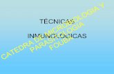 TÉCNICAS INMUNOLÓGICASPARASITOLOGIAFOUBA Microbiologia/fotos book/guias de... · (ya sea un Ag o un Ac PARASITOLOGIA FOUBA) DETECCIÓN DE REACCIONES Ag - Ac ANTÍGENOS ANTICUERPOS