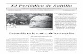 El Periódico de Saltilloelperiodicodesaltillo.com/2018/febrero18/edicion348.pdf · los ciudadanos hartos de la triada que asola a México: la corrupción, la impunidad y el cinismo.