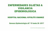 ENFERMEDADES SUJETAS A VIGILANCIA … · SE 18 AL 26-2017 Fuente: Oficina de Epidemiología y Salud Ambiental ENFERMEDADES SUJETAS A VIGILANCIA EPIDEMIOLOGICA HOSPITAL NACIONAL HIPOLITO