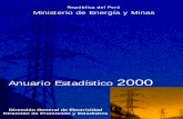 Estadística Eléctrica 2000 República del Perú Ministerio ... · El presente documento resulta ser la culminación de una tarea permanente ... 33 Fábrica de Tejidos Maranganí