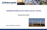 GENERACIÓN ELÉCTRICA EN EL PERU - … · electricidad, derivados del petróleo, carbón vegetal, biodiesel, etc. ... Energía Renovable No Convencional cuando su impacto ambiental