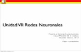Unidad VII Redes Neuronales - rvazquez.orgrvazquez.org/Misitio/IntroduccionIA_files/Presentacion-13-2014.pdf · • Reconocimiento de Caracteres Escritos sábado 29 de noviembre de