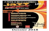 Dossier 2018 - ayto-colmenarejo.com · Pepe HabichuelaTrío A este programa de conciertos en sala hay que sumar los conciertos que se realizarán en la Plaza de la onstitución.