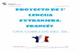 Consejería de Educación PROYECTO DE 2ª LENGUA …cracubillosdelsil.centros.educa.jcyl.es/sitio/upload/PROYECTO_DE_2... · (un, une, des; le, la, l’, les), noms, pronoms sujets,