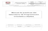 Manual de prácticas del laboratorio de Programación ...odin.fi-b.unam.mx/salac/practicasPOO/MADO-22_POO.pdf · Manual de prácticas del Laboratorio de P rogramación orientada a