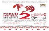 50 - Forum Mondial des Droits de l'Homme 2014, Marocfmdh-2014.org/site_media/uploads/fmdh-programme-esp.pdf · Hotel de Ville Centro estival MAROC TELECOM Centro estival DOUANE Centro