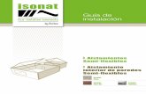 Guía de instalación - Isonat España · • Según DTU 31.2, hay que colocar una lámina impermeable-transpirable, lado exterior, de permeabilidad superior o igual a 0,5 g/m2.h.mmHg.