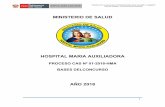 PROCESO CAS Nº 01-2018-HMA BASES … · CONVOCATORIA CAS Nº 01-2018-HMA ... 3 01 Médico Medicina Intensiva Pediátrica S/. 6,500 ... a 16:00 p.m. Trámite Documentario del HMA