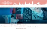 Actualización del Informe SEDISA sobre la ...boletin.20congresohospitales.org/wp-content/uploads/2017/03/... · para configurar los pasos de la carrera profesional de los Directivos