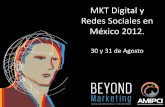 MKT Digital y Redes Sociales en México 2012. - … · Empresas en México respecto a las redes sociales y el marketing digital. Introducción • Se diseñó una encuesta en línea