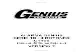 ALARMA GENIUS SERIE 1B - 4 BOTONES G14Se …alarmasgenius.com/wp-content/uploads/2015/08/Alarma-Genius-1B-4... · Genius Car Alarms 3 Las puertas se abrirán luego de 0.5segundos
