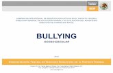 Presentación de PowerPoint · posibles casos de bullying. ESTRATEGIAS PARA LA DETECCIÓN. Seleccionar información sobre los tipos de experiencia que están viviendo los alumnos