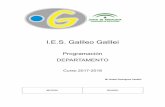 I.E.S. Galileo Galileiiesgalileocordoba.es/wp-content/uploads/2017/11/PROGRAMACION-de… · elaboración de proyectos y presupuestos, todos los alumnos eligieron proyecto. Dentro