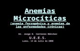 Anemias Microcíticas · PPT file · Web view2008-07-11 · Anemias Microcíticas (anemia ferropénica y anemias de las enfermedades crónicas) Dr. Jorge O. Conteras Mónchez U.E.E.S.