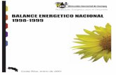 BALANCE ENERGETICO NACIONAL 1998-1999 - … Sector Comercio 1 INTRODUCCIÓN Se presenta un análisis, de los Balances Energéticos de Costa Rica del año 1998 y 1999, en el que se
