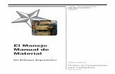 El Manejo Manual de Material - tdi.texas.gov · los componentes de costo más grandes de un producto, operación, o servicio, y que el manejo innecesario de ... manejo de material,