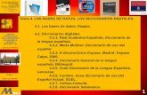 Tema 4. LAS BASES DE DATOS. LOS …diarium.usal.es/joluin/files/2013/03/tema41.pdf · (ESPAÑOL LE) José Luis Herrero . Tema 4. LAS BASES DE DATOS. LOS DICCIONARIOS DIGITALES. ...