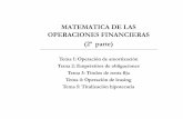 MATEMATICA DE LAS OPERACIONES … 3/presentacion t3 alb 14-15.pdf · MATEMATICA DE LAS OPERACIONES FINANCIERAS ... 2.1 Bonos y Obligaciones del ... El director general del Tesoro