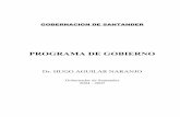 PROGRAMA DE GOBIERNO - cdim.esap.edu.cocdim.esap.edu.co/BancoMedios/Documentos PDF/4pg_programa de... · Santandereana porque constituyen un grupo poblacional fundamental para la