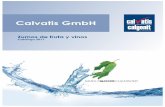 Calvatis GmbH · establos y superficies, para la desinfección intermedia de kits de ordeño y para la desinfección de ordeñadoras tras la limpieza. Bidón 5 kg Bidón 10 kg