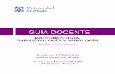 MICROBIOLOGÍA, PARASITOLOGÍA Y VIROLOGÍA · MICROBIOLOGÍA, PARASITOLOGÍA Y VIROLOGÍA (Aprobada en CD el 18-06-2018) Grado en FARMACIA Universidad de Alcalá Curso Académico