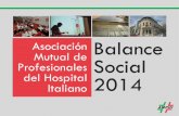 Diapositiva 1 - amphi.org.ar social 2014.pdf · Residencia en otro país Deiar el trabaio del Hospital Italiano Motivos personales AMPHI . Cantidad de asociados por género en cada