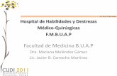 Facultad de Medicina B.U.A - cudi.edu.mx · laparoscopía, gineco-obstetricia. 3. Centro capacitador de personal del área de la salud a distancia (videoconferencia, ... Diapositiva