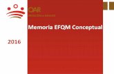 Memoria EFQM Conceptual 2016 - …fernandezdeleon.dip-badajoz.es/...conceptual_efqm_2016_oar.pdf · Aliados y proveedores ... referencia el modelo EFQM de Excelencia desde 2009 y