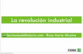 La revolución industrial - Lecciones de Historia · RESUMEN DE LA PRIMERA REVOLUCIÓN INDUSTRIAL: ... - Ver las tomas de la película Daens y realizar un cuestionario sobre ella