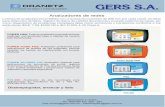 Potente analizador para aplicaciones POWER VISA: …gers.com.co/wp-content/uploads/dranetz-servicio-mael-gers.pdf · como diagnóstico de problemas complejos tales como armónicos
