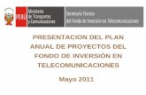 PRESENTACION DEL PLAN ANUAL DE … · Telecomunicaciones Buenos Aires ±&DQFKDTXH ... Datos generales y Cronograma del Proyecto FITEL en etapa de Promoción Localidades beneficiarias