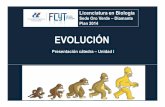 Evo- Unidad I Licenciatura - Profesorado 2017evolucionuader.yolasite.com/resources/Clases/Clases_Licenciatura... · ¿Cómo se estudia la evolución? La biología evolutiva es la