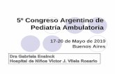 5º Congreso Argentino de Pediatría Ambulatoria · Nos enfrentamos a un problema creciente de resistencia en los bacilos gram (-), tanto en el ámbito hospitalario como en la comunidad,