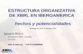ESTRUCTURA ORGANIZATIVA DE XBRL EN … · El XBRL es propiedad intelectual del consorcio XII, que otorga su uso gratuitamente, libre de royalties. El estándar XBRL se desarrolla
