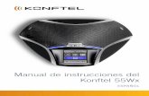Manual de instrucciones del Konftel 55Wx · OmniSound®: Excelente calidad de sonido La tecnología patentada de audio OmniSound ... lo que significa que la función de procesamiento
