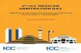2nd ICC MEXICAN ARBITRATION DAY€¦ · Vice-Presidente de la Comisión de Arbitraje & ADR de ICC México; Loperena, Lerch y Martín del ... , Londres, París, Ginebra o Miami, aplicando
