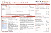 PowerPoint 2013 Aprendizaje Interactivo - SharePoint …es.customguide.com/cheat_sheets/powerpoint-2013-guia-rapida.pdf · Pantalla PowerPoint 2013 Atajos de Teclado ... Aprendizaje