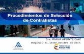 TÍTULO DE PRUEBA - invima.gov.co · Procedimientos de Selección de Contratistas Dra. IRIANA APONTE DIAZ Bogotá D. C., 18 de octubre de 2017.