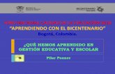 Bogotá, Colombia. - mineducacion.gov.co · Pilar Pozner FORO NACIONAL CALIDAD DE LA EDUCACIÓN 2010 ... Ser competente es reconocer que toda transformación requiere bucear qué