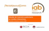 Estudio de inversión publicitaria en medios interactivos …iabspain.es/wp-content/uploads/Presentacion_Estudio_IAB... · 2016-09-15 · 7..‐ 3. ‐Nivel de ... Nivel de concentración