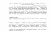 EL AMPARO EN LA ARGENTINA. EVOLUCIÓN, …patriciomaraniello.com.ar/home/wp-content/uploads/2015/01/El... · Regulación legislativa y jurisprudencial. Las clases o tipos de amparo.