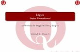 LógicaProposicional …elementosdeprogramacionylogica.web.unq.edu.ar/wp-content/uploads/... · Equivalencias lógicas Distintoseiguales Luegodetantoanálisis,cabepreguntarsesidosoracionesque