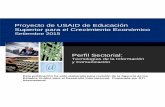 Proyecto de USAID de Educación Superior para el ... · elaboración del presente perfil sectorial de la industria y educación superior TIC en El Salvador, con el fin de fundamentar