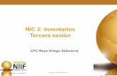 CPC Rosa Ortega Salavarría - institutodeniif.cominstitutodeniif.com/.../uploads/2017/04/NIC2Inventarios3erasesion.pdf · Costo de los Inventarios La NIC 2 Inventarios nos señala