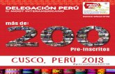 Cusco, Perú 2018 - scout.org.pe · pueblo libre 132 fermin francisco de la puente guillen ... surco 204 olga irene zubiaurr dÍaz . 20 pre- inscritos pre inscripciÓn en numeros