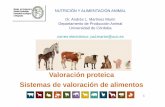 NUTRICIÓN Y ALIMENTACIÓN ANIMAL Dr. Andrés L. … · % de aa en la proteína tisular y láctea de los rumiantes en comparación con la proteína microbiana. 13 Respuesta del contenido