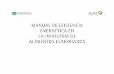 Manual de eficiencia energética en la industria de ... · Manual de eficiencia energética en la industria de aliMent Os elaBOradOs elaborado por schwager energy diseño y diagramación